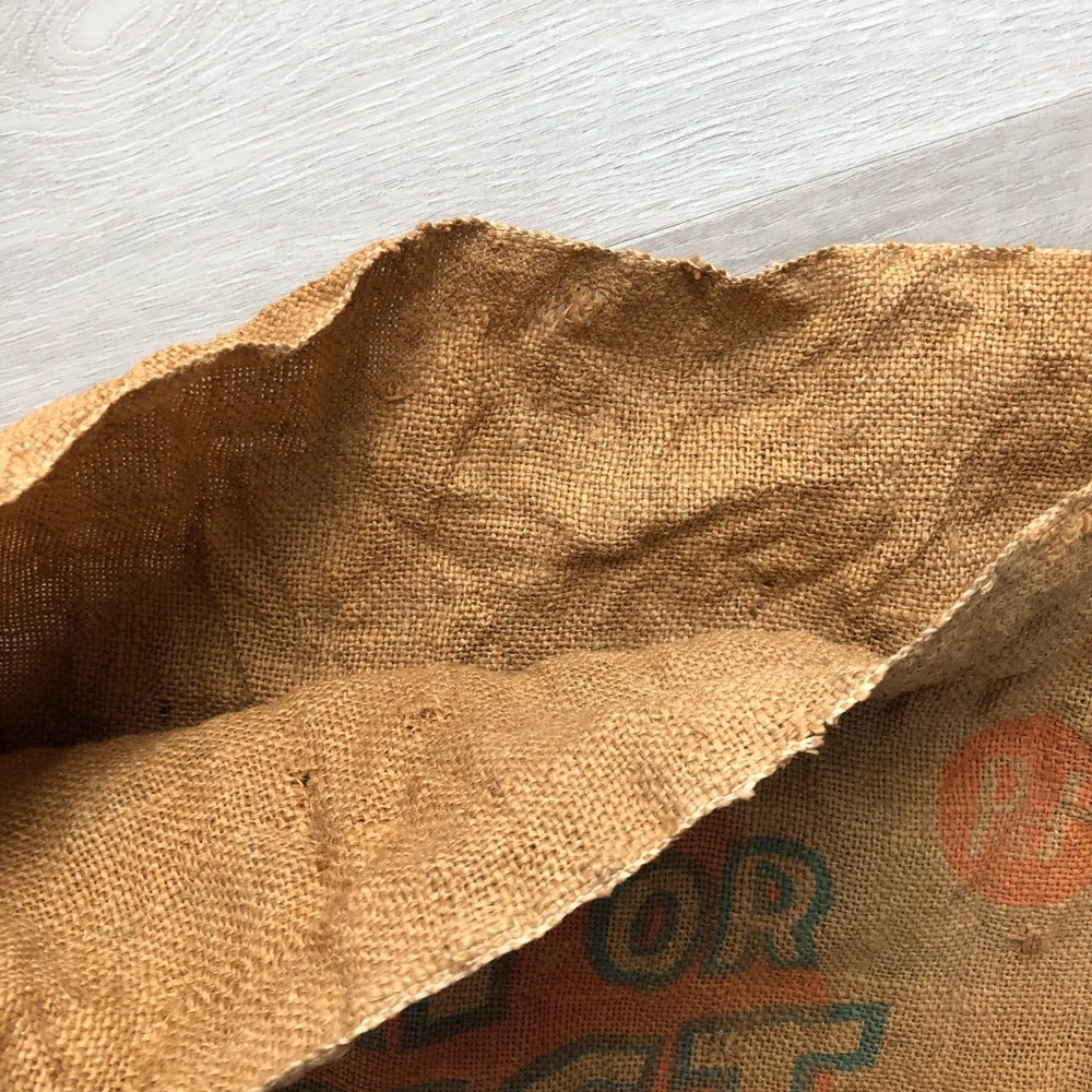 Vintage 1940’s Poultry Feed Burlap Sack - Picture 7 of 14